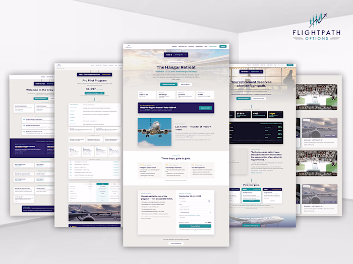 Custom Kajabi Design & Development for FlightPath Options