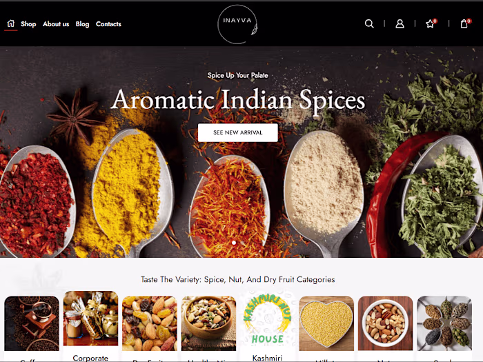 Inayva Ecommerce Website