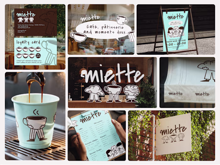 Coffee shop brand identity