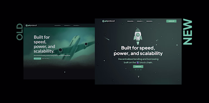 Jet Protocol Landing Page Redesign