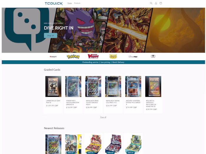 Shopify eCommerce Website | TCQuick