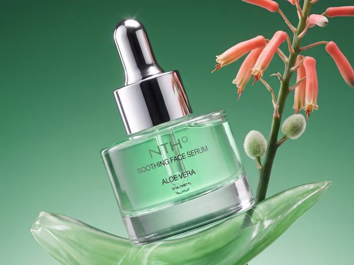 NTH° Soothing Face Serum Packaging & Visual Design