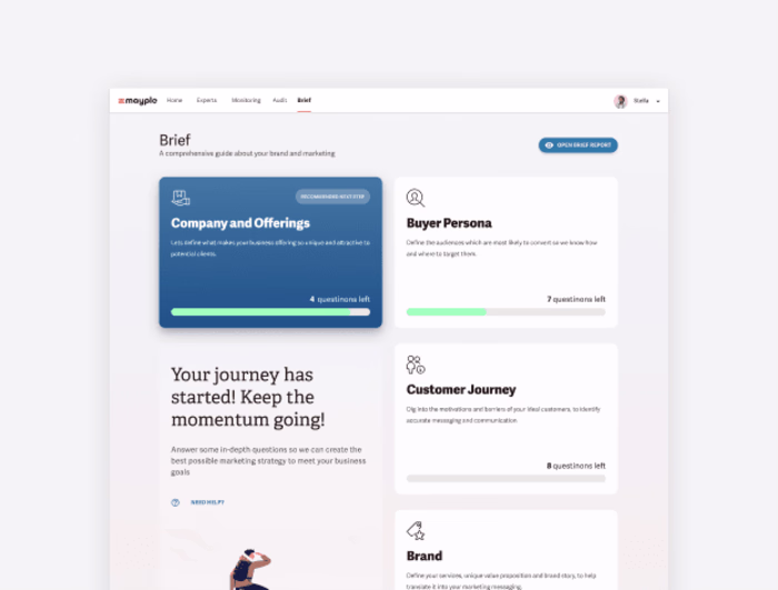 Product design for Marketplace app