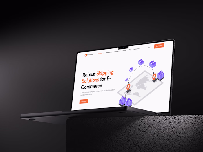 QuickShip Logistics Platform Website Development in Framer