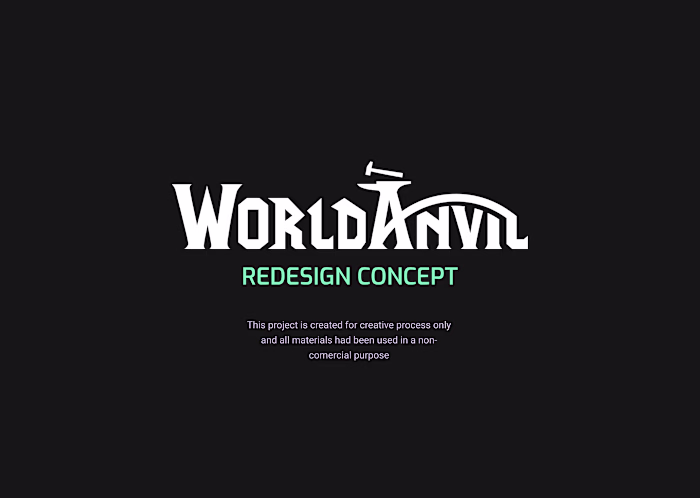 World Anvil | RE-DESIGN Concept :: Behance