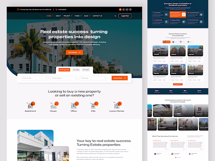 Real Estate Website Design