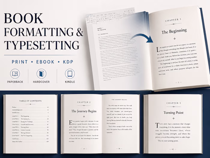 Professional Book Formatting & Typesetting