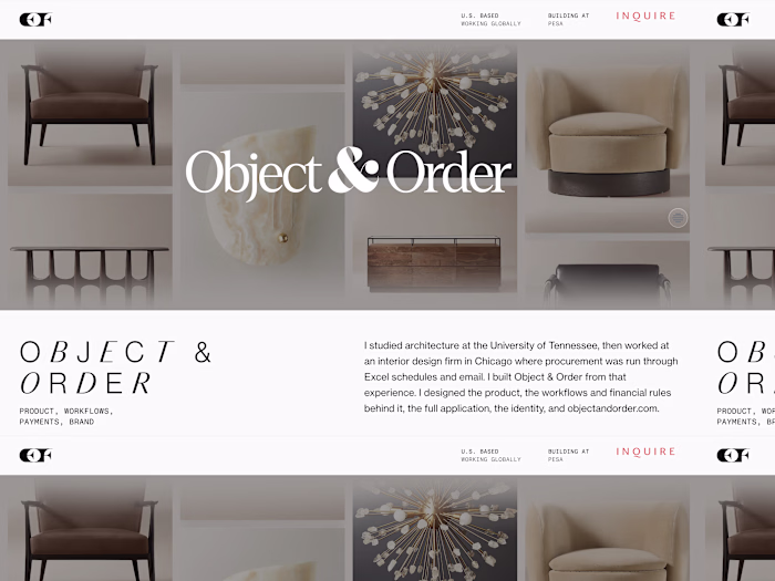 Object & Order: Interior Design Operations Software