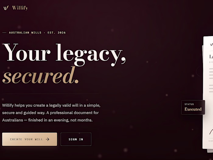 Willify — Your legacy, secured