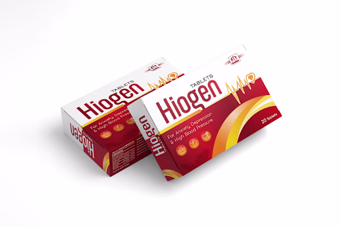 Hiogen Tablet Box | Packaging Design