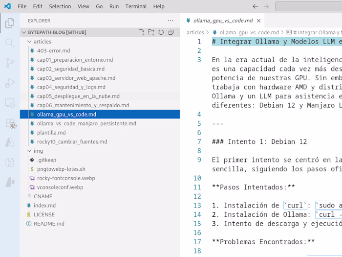 Integrating Ollama and LLM on AMD GPU in Linux