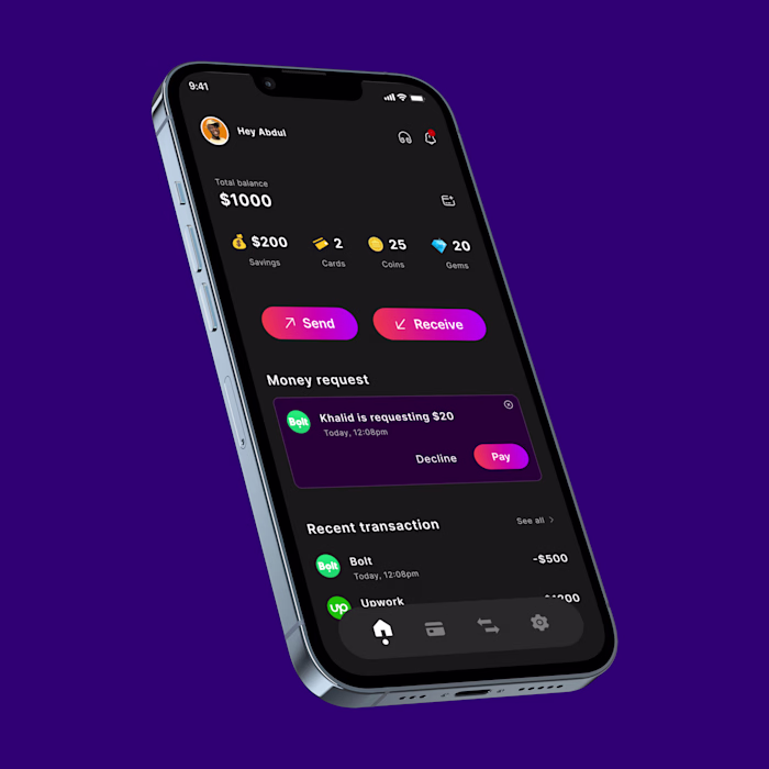 Mobile app design