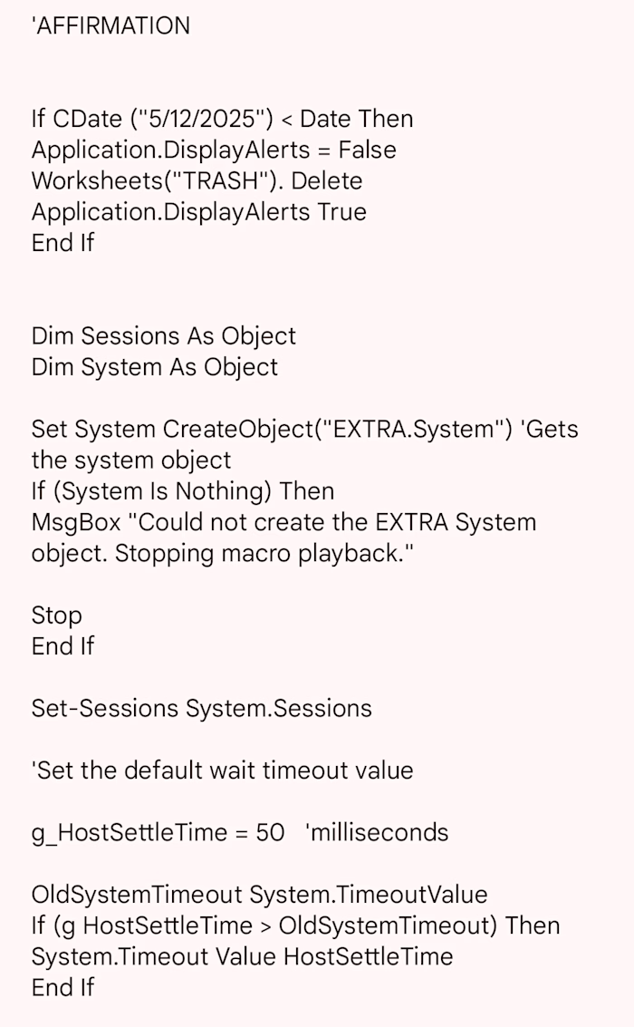 created Macro Excel Automation 