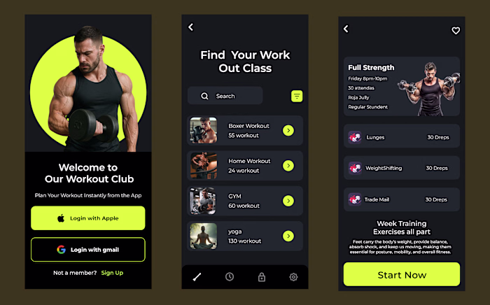 Fitness tracking app