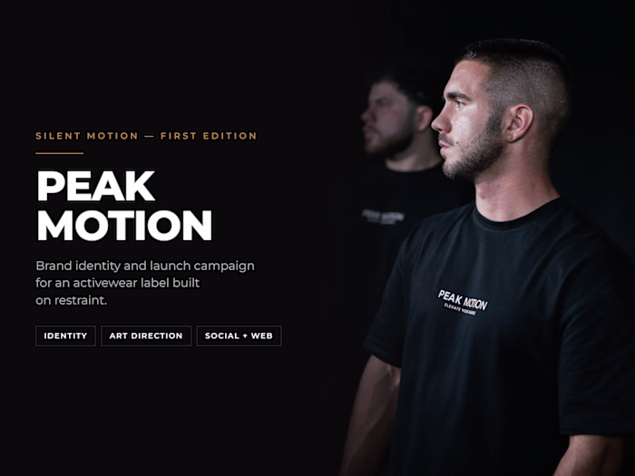 Brand Identity & Launch Campaign for Peak Motion Activewear