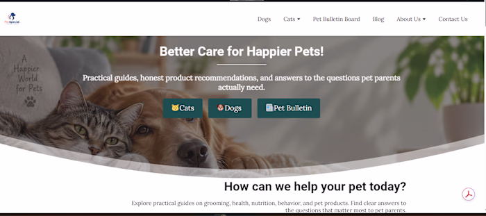 PetSpecial.net: Building a Pet Affiliate Site From Zero