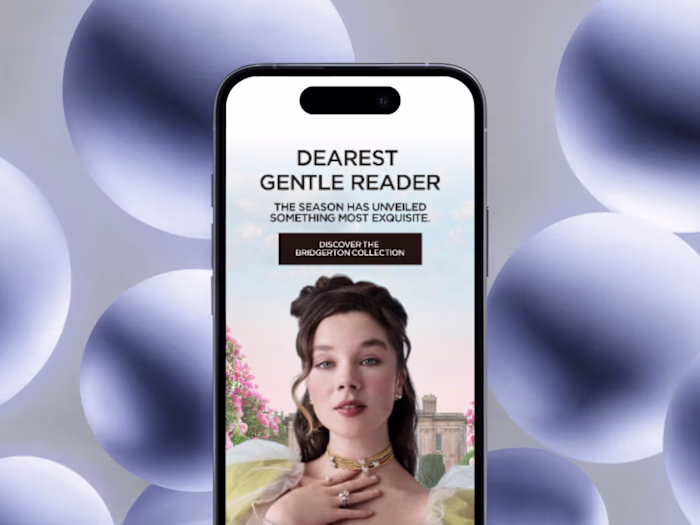 Pandora x Bridgerton Product Launch Campaign Email