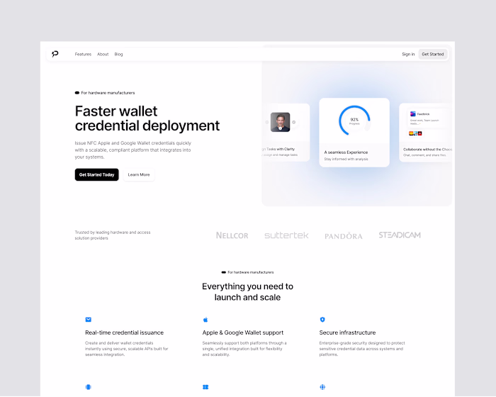 Interactive Framer Fintech SaaS Landing