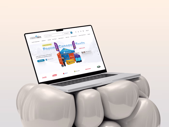 Modern E-Commerce Website Landing Page Design