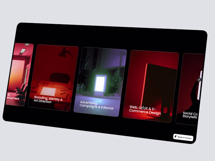 Creative Services Showcase

A bold, image-driven