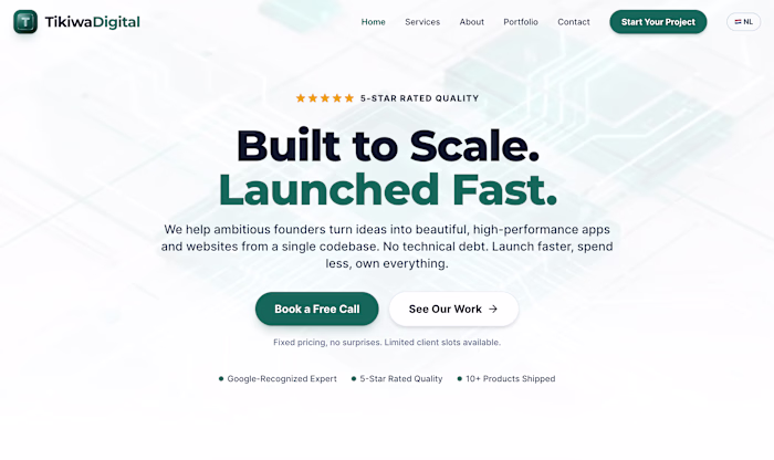 Tikiwa Digital — Agency Platform
Description: