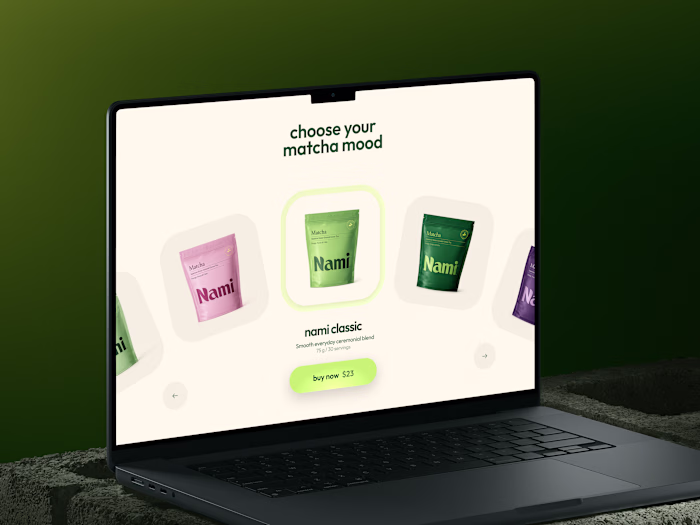 🍵 Web Design for Matcha store e-comm | Hyperactive