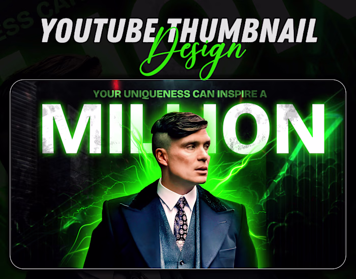 Motivational YouTube Thumbnail Design.