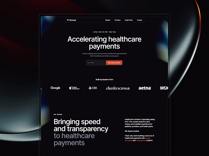 Arrow Landing Page Framer