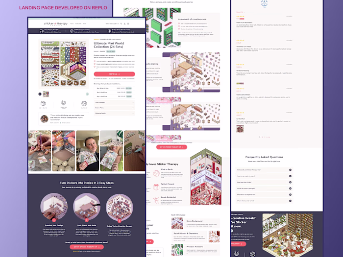 Landing Page Built on Replo