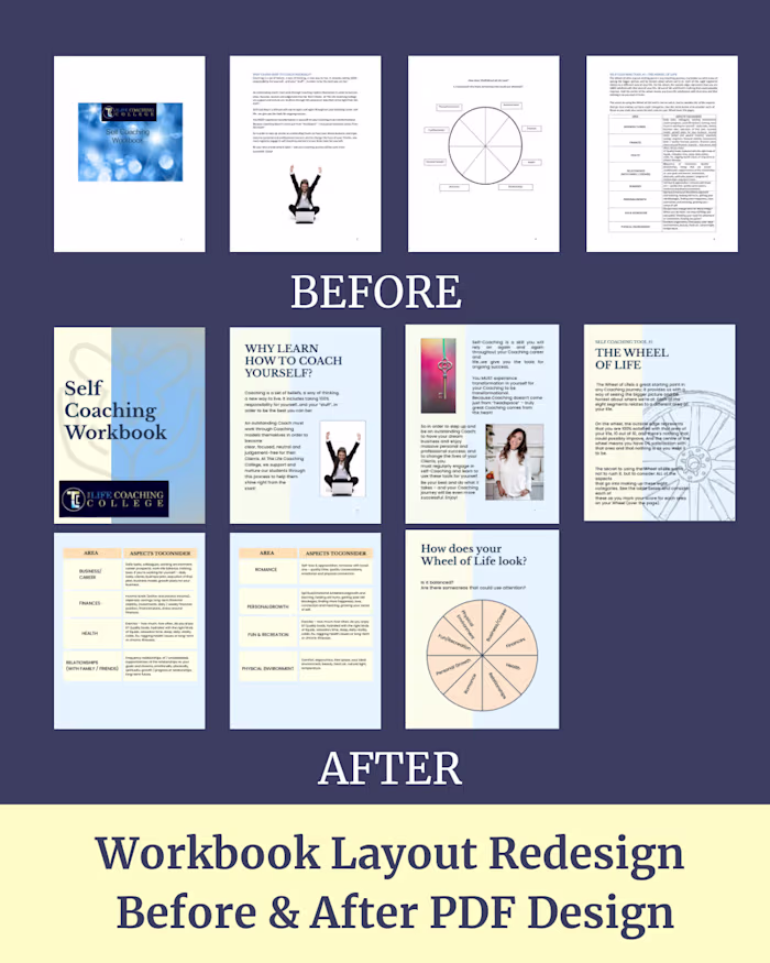 Clean and structured workbook layout