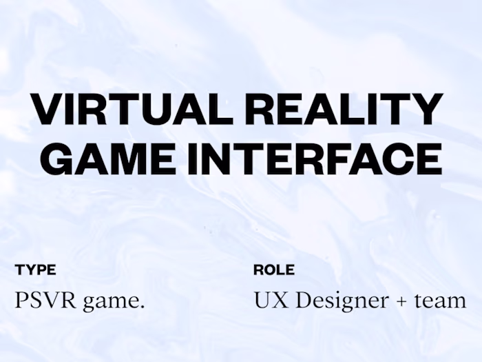 VR Game UI