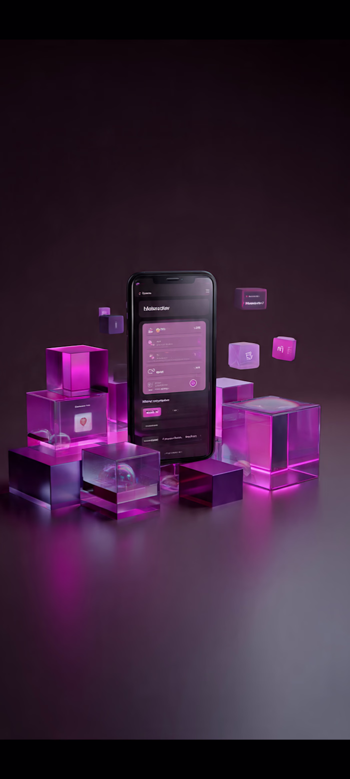 Phone blender 3d animated design