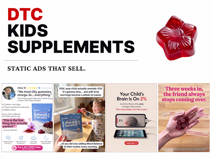 Meta Advertising Creatives for Children's Supplement