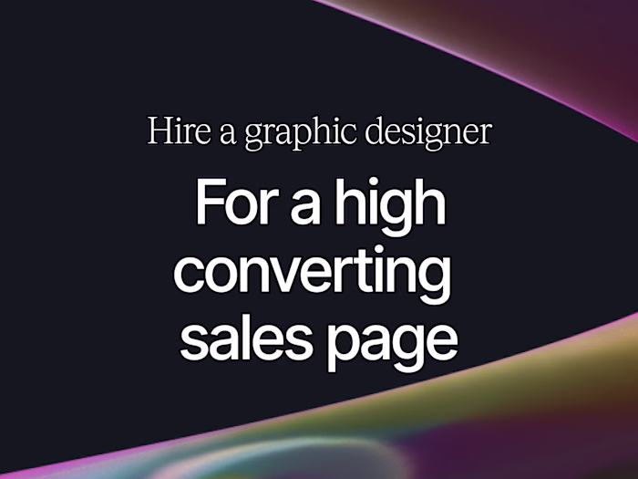 Hire a Graphic Designer for a High-Converting Sales Page