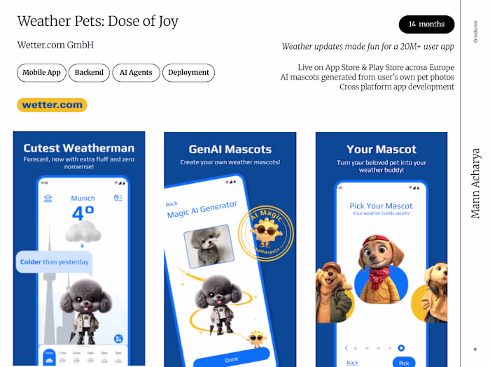 AI Weather Mascot App