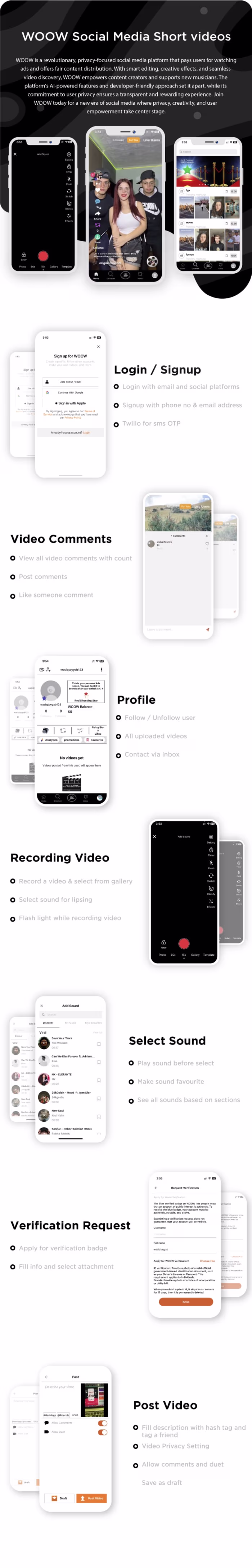 WOOW Social Media Short videos