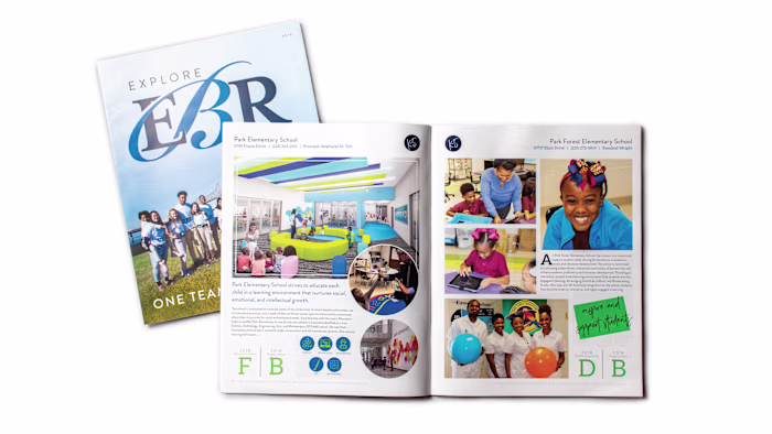 EBR Schools Magazine Layouts