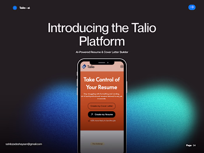 Talio is an AI-powered resume