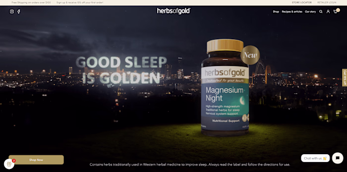 Herbs of gold | Shopify Development 