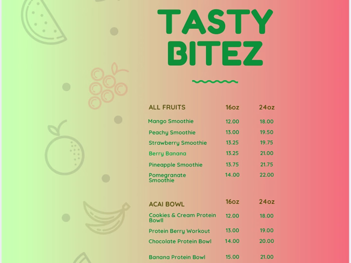 Social Media Management & Content Creation for Tastee Bitez