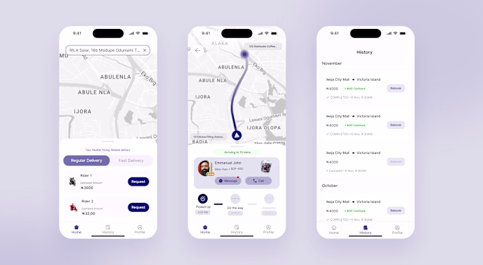 #WIP for a delivery app Client: Make it minimal and very Int...