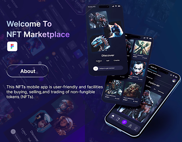 NFT Mobile App UX/UI Design