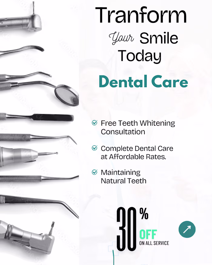 Dental clinic social media Post.