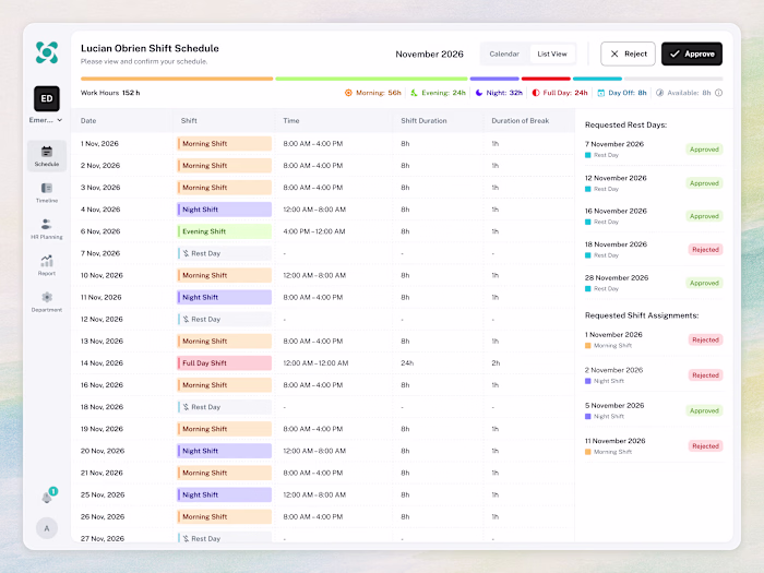 🔍 A clear, detailed look at the schedule before it is appro...