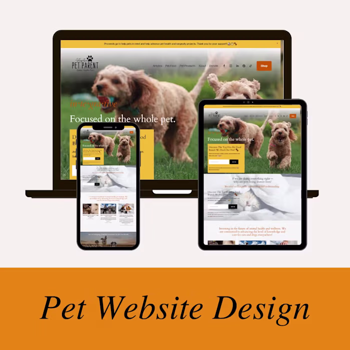 Pet Website Design