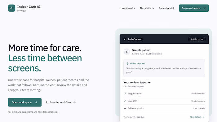 Arogya | AI-Assisted Inpatient Care Platform