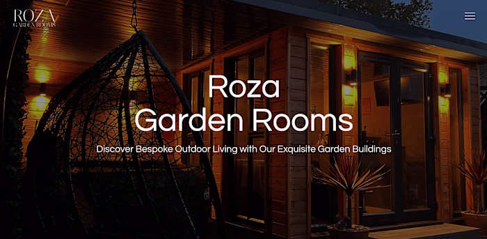 Roza Garden Rooms - Website