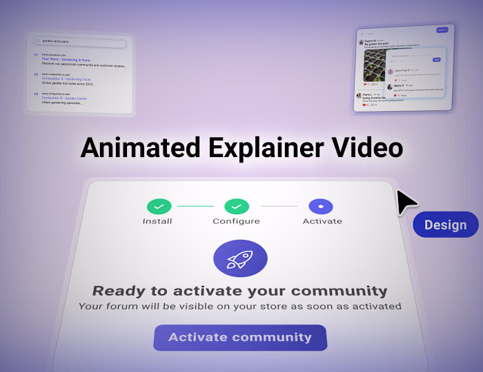 SaaS App Presentation Animation