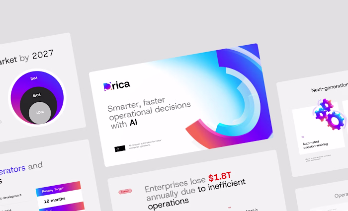 Brand Identity & Pitch Deck Design for Orica AI