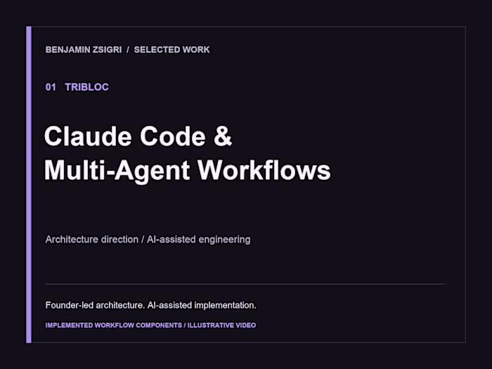 Tribloc | Claude Code & Multi-Agent Engineering Workflows